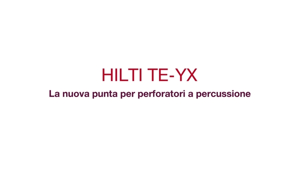 TE_YX_New hammer drill bit_Promotional video