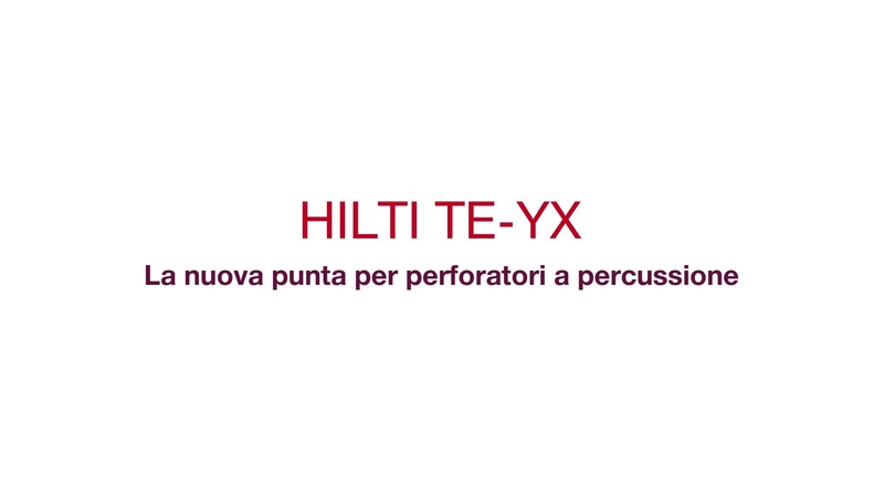 Demo zum neuen TE-YX Hammerbohrer.