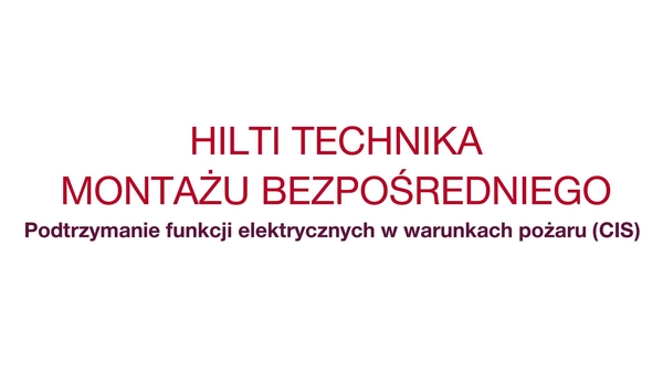 System do instalacji podtrzymujących funkcje elektryczne w warunkach pożaru CIS, zintegrowany, BX 3, X-P b3 MX, X-EKB-FE 30 15 MX, X-EKB-FE 8 15 MX