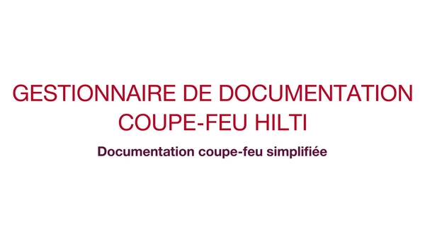 Productvideo met uitleg over de laatste updates en verbeteringen aan de Hilti-beheeroplossing voor brandveiligheidsdocumentatie CFS-DM.