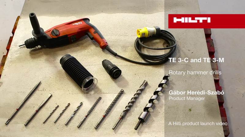 Hilti TE 3-C un TE-3M perforators — video par Hilti izstrādājuma ieviešanu tirgū