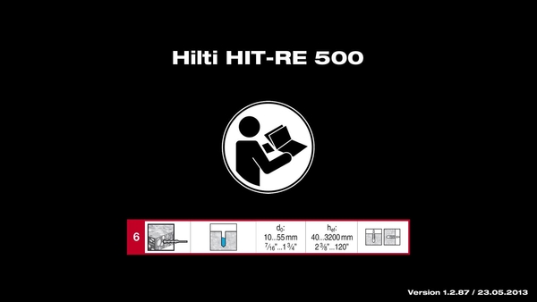 HIT-RE 500 Instructions for use Part 6