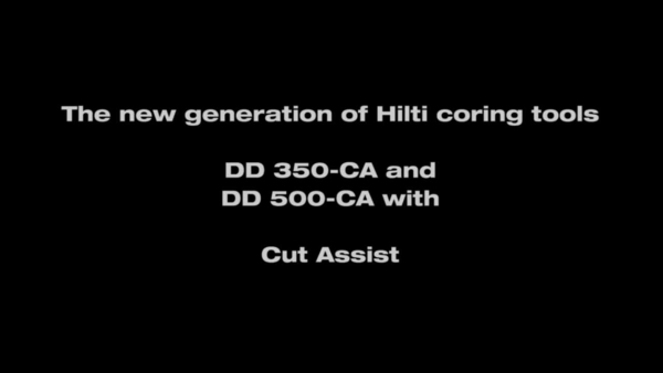 DD 350-CA - La carotteuse avec CutAssist.