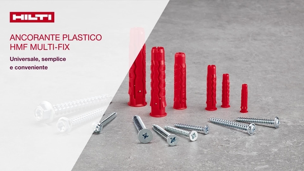 Come installare il tassello di plastica universale per tutti i materiali di base, finitura interna, per lavori leggeri, multi-fix