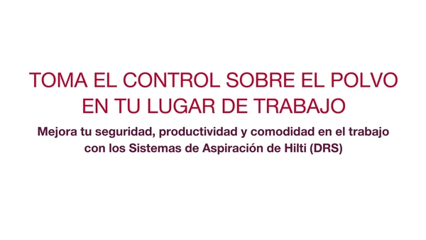 Descripción general de la cartera de soluciones de eliminación del polvo de Hilti, incluidos insertos, herramientas y aspiradoras. El vídeo explica las mejoras de comodidad de trabajo, seguridad y productividad. 