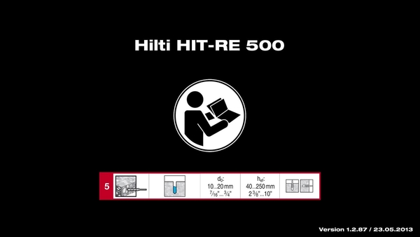 HIT-RE 500 Instructions for use Part 5