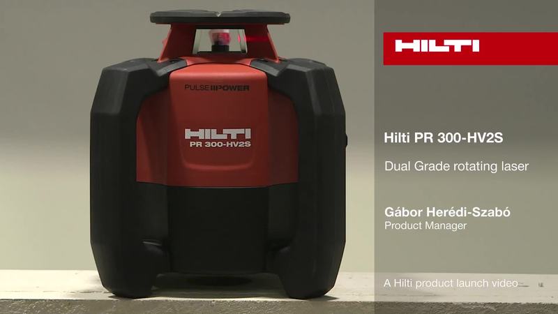 PR 300-HV2S Dual Grade rotating laser - A Hilti product launch video.