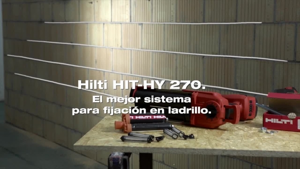 HIT-HY 270: fijación en mampostería con el aplicador HDE