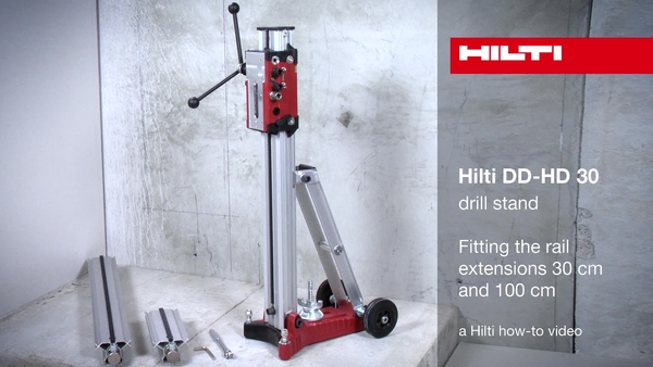 DD-HD 30 – Fitting the rail extensions