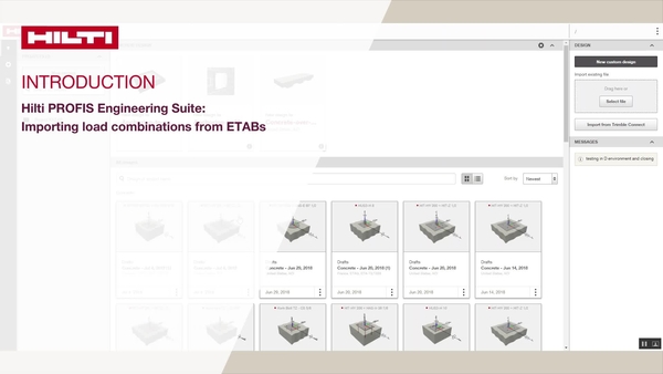  PROFIS Engineering Suite till ETABS introduktionshandledning. 