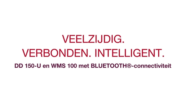 Veelzijdig. Intelligent. Verbonden. Maak kennis met de DD 150-U (03) & WMS 100 BLE. 