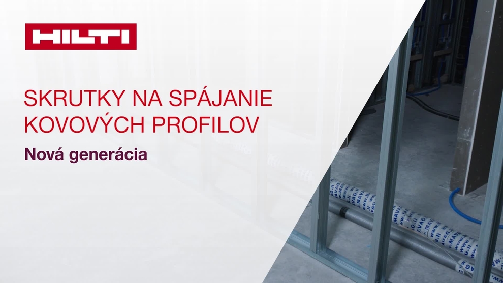 Reklamné video k novej generácii skrutiek na kovové profily v interiéri. 