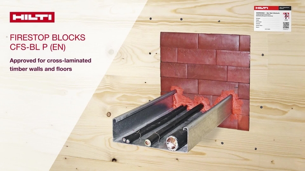 Brandschutzstein CFS-BL P (EN)