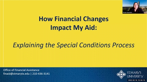 Thumbnail for entry How Financial Changes Impact My Aid