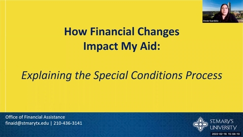 Thumbnail for How Financial Changes Impact My Aid
