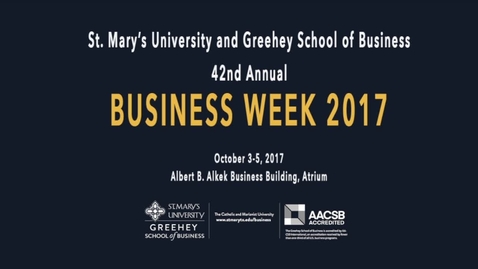 Thumbnail for entry BUSINESS WEEK 2017 / Lanham Napier, Oct. 5, 2017, 9:45 am