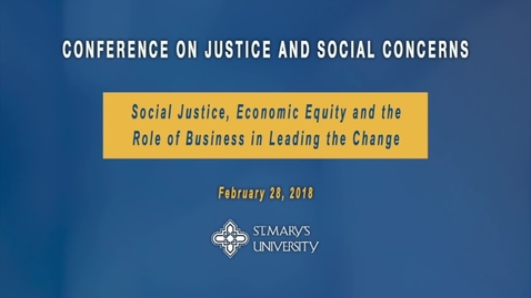 Thumbnail for entry Conference on Justice and Social Concerns-- February 28, 2019  Session VI:  Student Panel: Economic Equity and Diversity