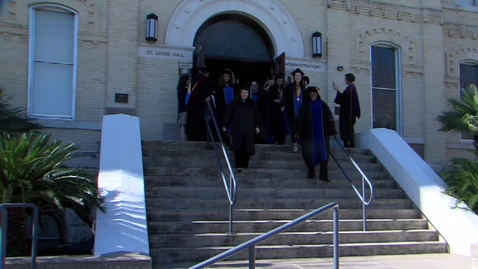 Thumbnail for Exiting out of St. Louis Hall--Fall 2019