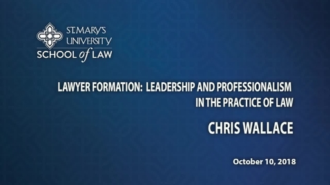 Thumbnail for Christopher Wallace--October 10, 2018