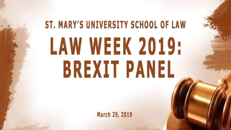 Thumbnail for entry Brexit Panel-March 29, 2019