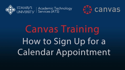 Thumbnail for Canvas Appointment Signup