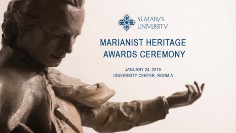 Thumbnail for entry Marianist Heritage Awards Ceremony--January 24, 2019