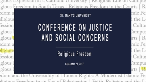 Thumbnail for Faith Religion and the Legal Profession / Sept. 28, 2017, 9:45 am