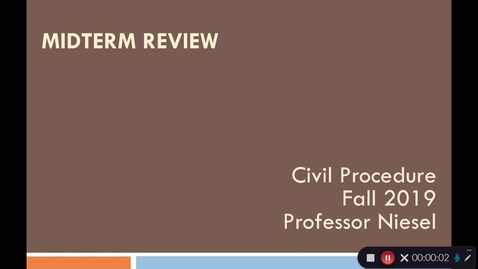 Thumbnail for entry Midterm Review - Civ Pro Fall 2019