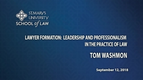 Thumbnail for Tom Washmon-September 12, 2018