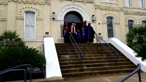 Thumbnail for entry Exiting out of St. Louis Hall--Spring 2019