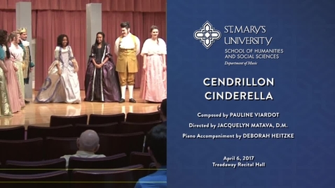 Thumbnail for Opera Workshop Cendrillon (Cinderella) -- April 6, 2017