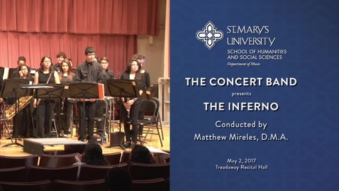 Thumbnail for entry Concert Band The Inferno-May 7, 2017