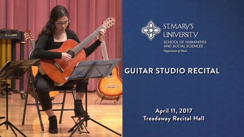 Thumbnail for Guitar Studio Recital - April 11, 2017