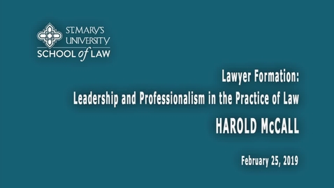 Thumbnail for Harold McCall--February 25, 2019