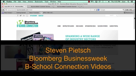 Thumbnail for entry Bloomberg B-School Connection Guides and Reading Buckets