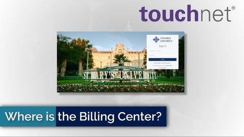 Thumbnail for entry Where is the Billing &amp; Payment Center?