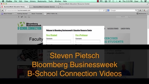 Thumbnail for Bloomberg B-School Connection Register