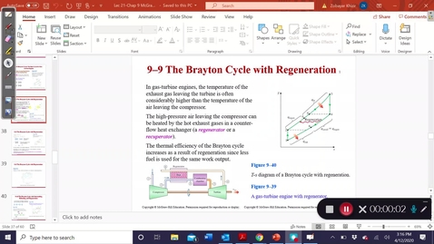 Thumbnail for entry 9.9Brayton cycle with regeneration