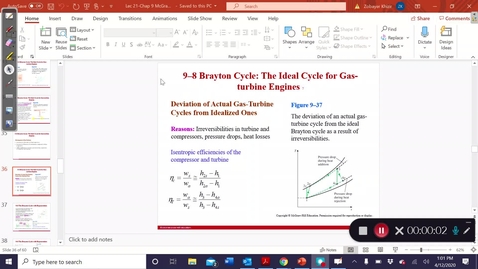 Thumbnail for Deviation of Ideal gas turbine cycle to Actual gas turbine cycle