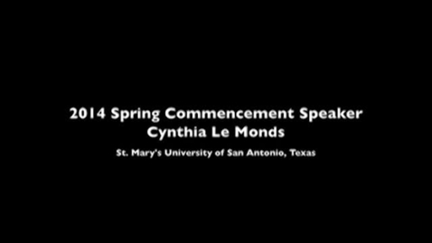 Thumbnail for entry 162nd Commencement Speaker.mp4