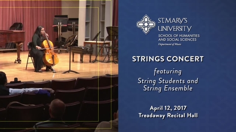 Thumbnail for entry String Ensemble Concert - April 12, 2017