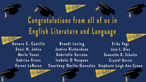 Thumbnail for English Literature and Language--Senior Send Offs 2020