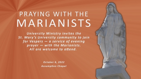 Thumbnail for entry Praying with the Marianists / October 6, 2022