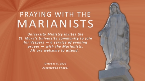 Thumbnail for Praying with the Marianists / October 6, 2022