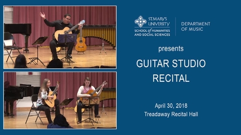 Thumbnail for entry Guitar Studio Recital---April 30, 2018