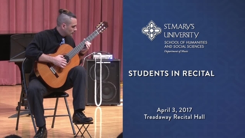 Thumbnail for entry Students in Recital -- April 3, 2017