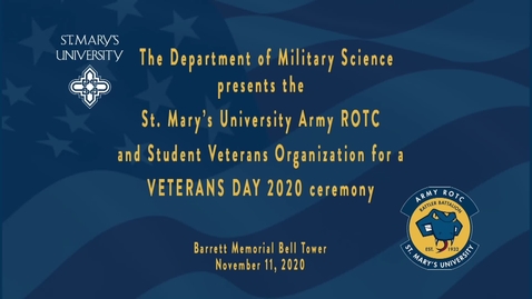 Thumbnail for Veterans Day Ceremony / November 11, 2020