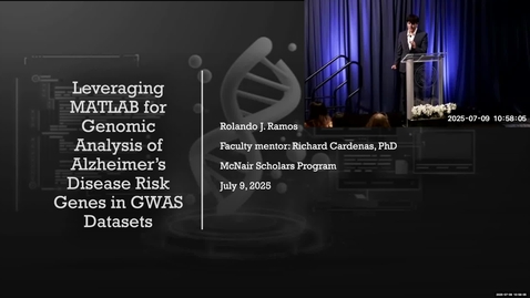 Thumbnail for 2025 Summer Research Symposium • Rolando Ramos • July 9, 2025