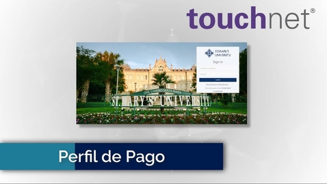 Thumbnail for entry Configurando su Pérfil de Pago - TOUCHNET