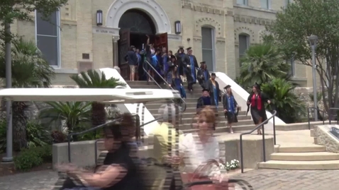 Thumbnail for Exiting out of St. Louis Hall • Spring 2024